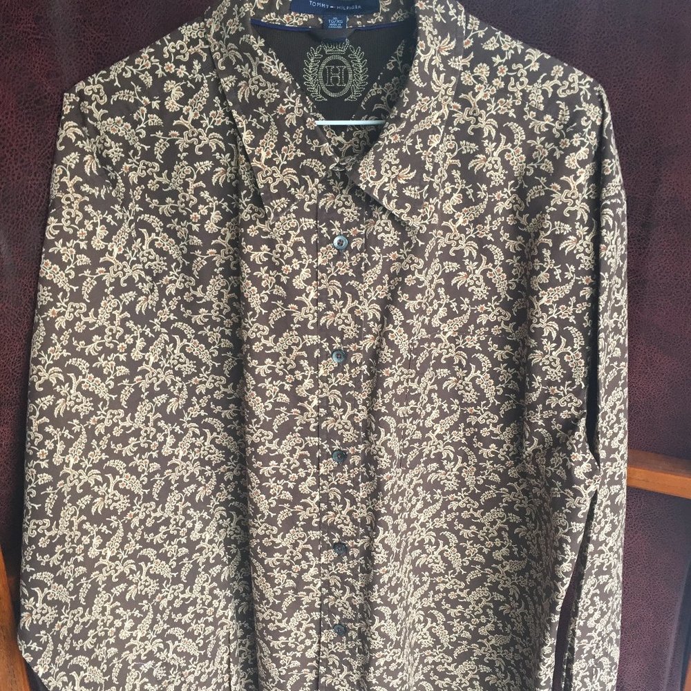 Tommy Hilfiger Psychedelic paisley mens shirt XL